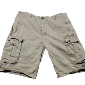 Levis Cargo Shorts Mens 38  Beige Multi Pocket